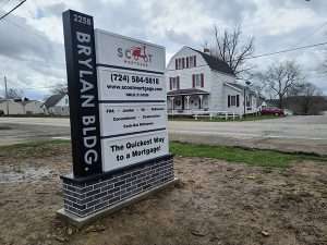 Custom Illuminated Tenant Panel Monument Sign & Faux Brick Base8